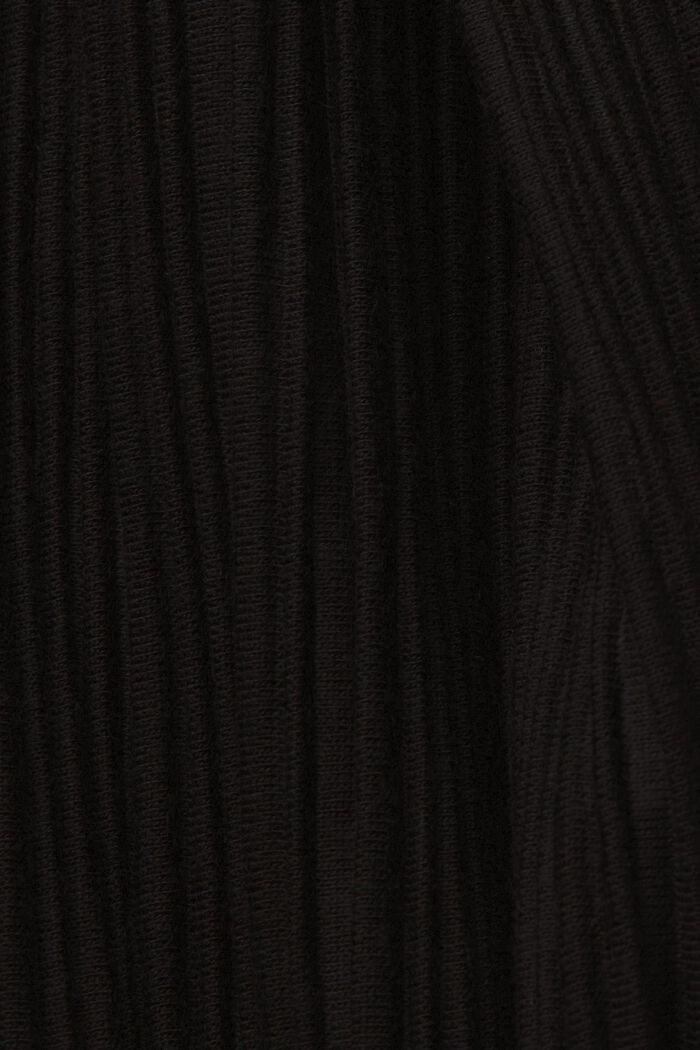 Pantaloni morbidi in jersey con pieghe, BLACK, detail image number 5