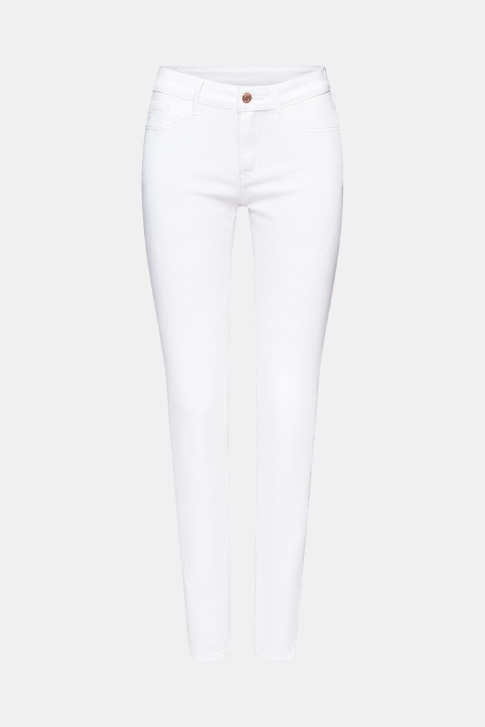 Jeans mid slim, WHITE, detail image number 6