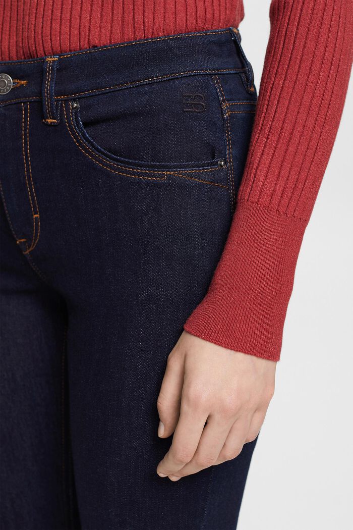 Jeans super stretch con cotone biologico, BLUE RINSE, detail image number 0