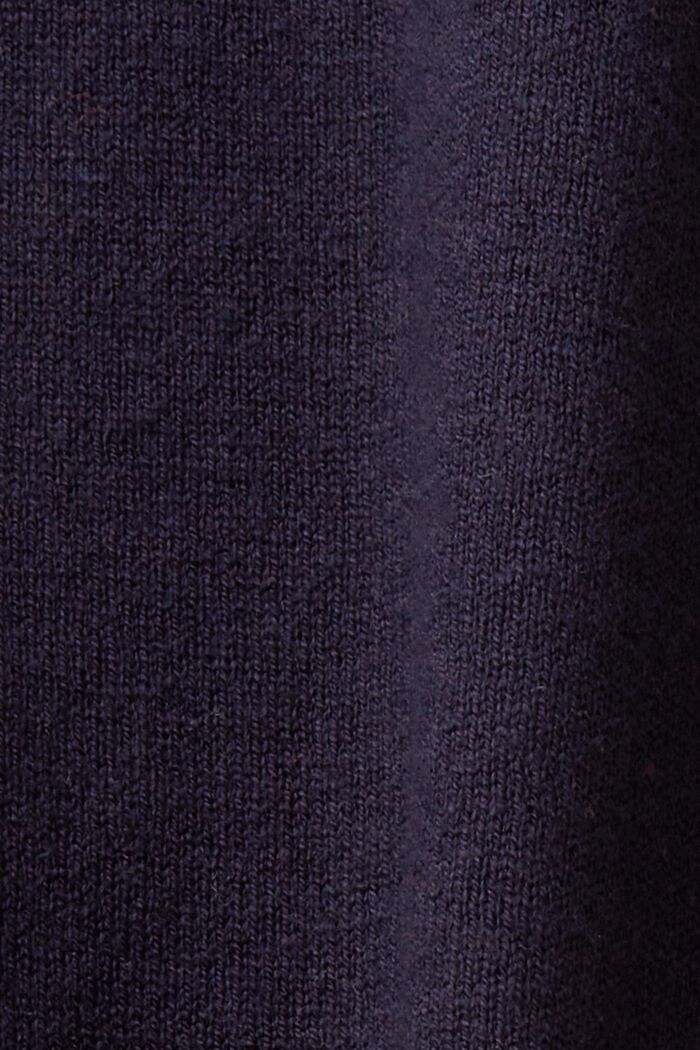 Pullover a manica corta lavorato a maglia, NAVY, detail image number 5