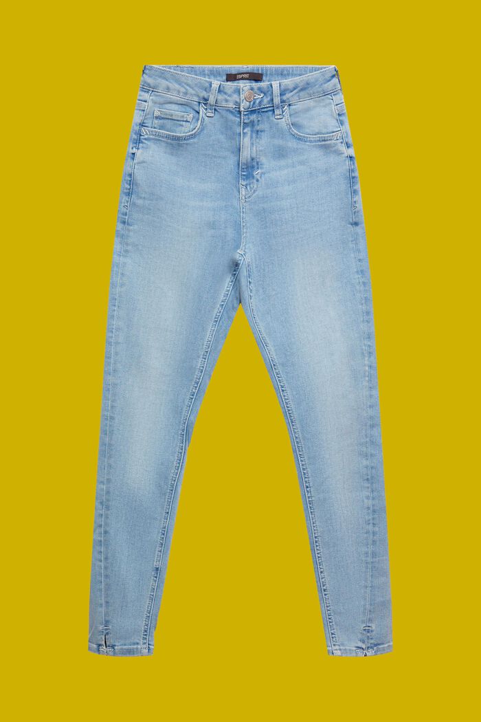Jeans skinny cropped, BLUE LIGHT WASHED, detail image number 6