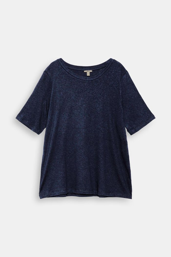CURVY con lino: t-shirt basic