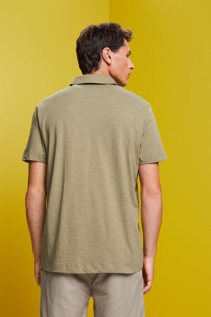 Polo in jersey, 100% cotone, LIGHT KHAKI, detail image number 3
