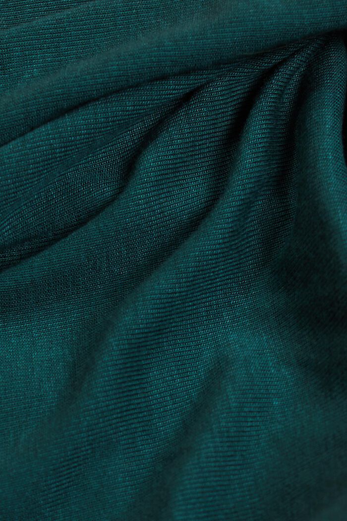 Top a maniche lunghe in jersey, EMERALD GREEN, detail image number 5