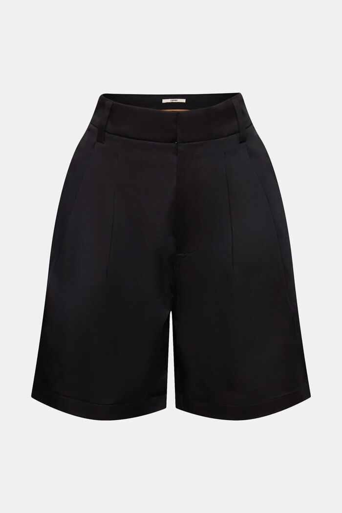 Shorts lavati in raso, BLACK, detail image number 5