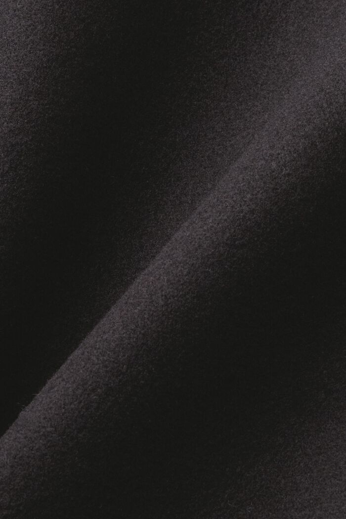 Cappotto con cappuccio in materiale misto, BLACK, detail image number 5