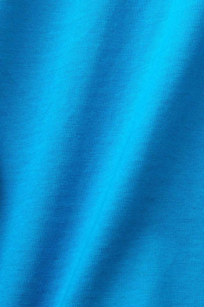T-shirt in jersey con stampa, 100% cotone, DARK TURQUOISE, detail image number 6