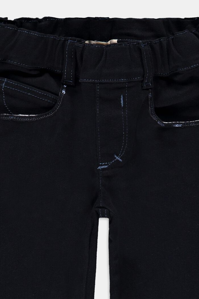 Jeggings in cotone con paillettes, NAVY, detail image number 2