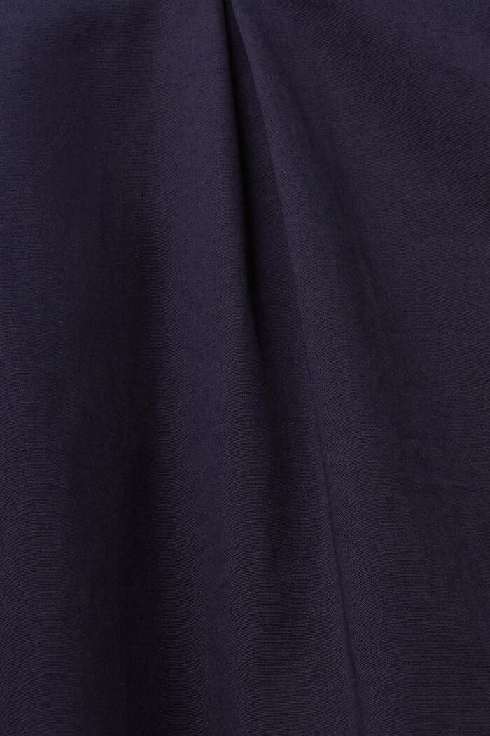 Abito camicia in popeline, NAVY, detail image number 4