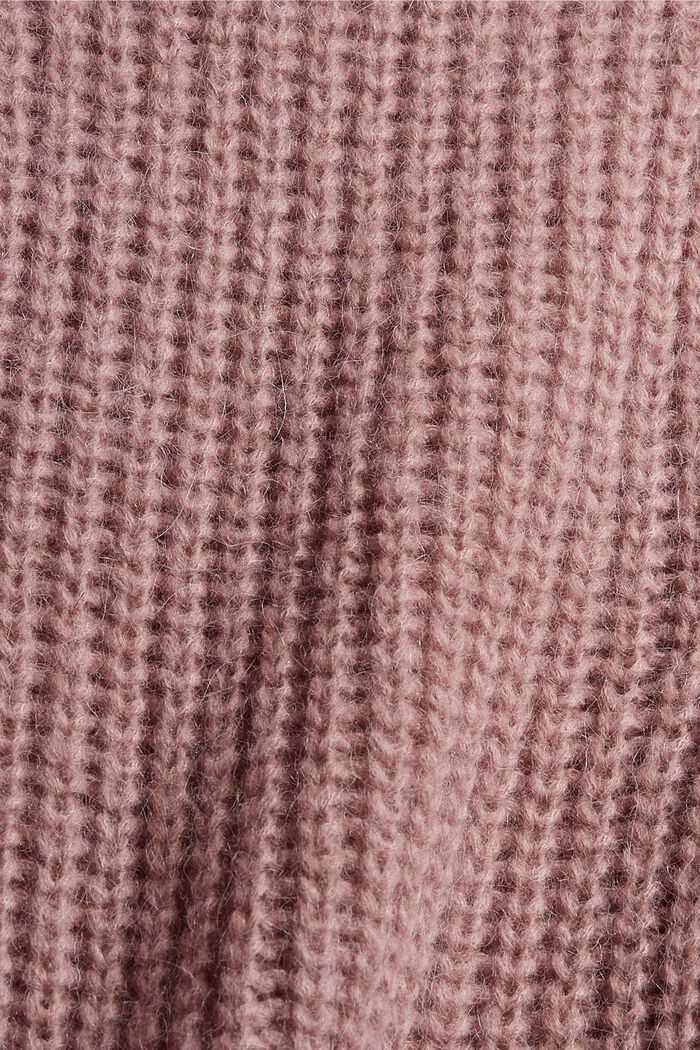 Con alpaca: pullover strutturato, OLD PINK, detail image number 4