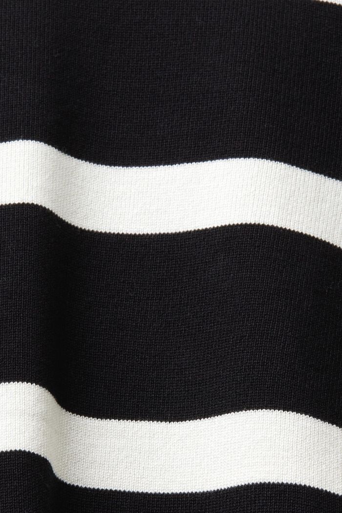 Pullover girocollo a righe, NEW BLACK, detail image number 5
