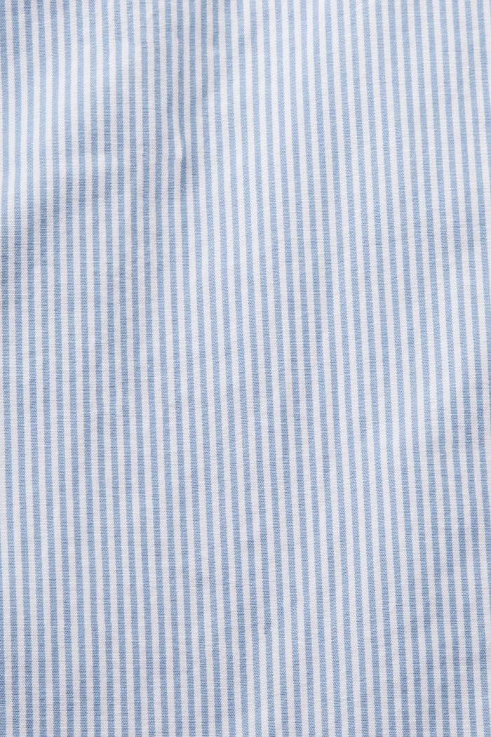 Camicia a righe in popeline di cotone, LIGHT BLUE, detail image number 5