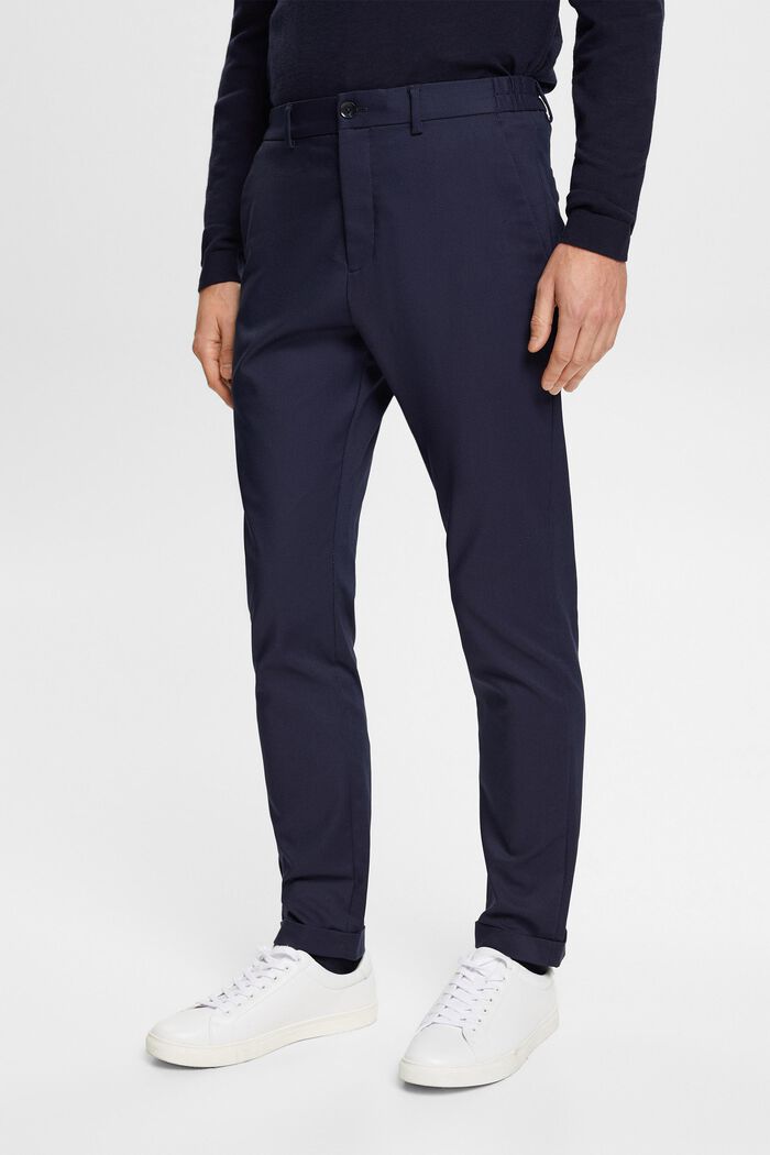 Pantaloni Slim Fit, DARK BLUE, detail image number 0