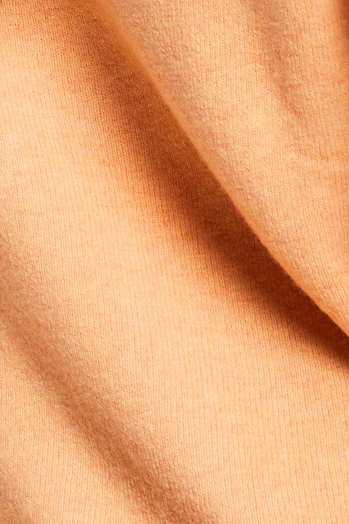 Pullover a V in misto lana, PEACH, detail image number 4