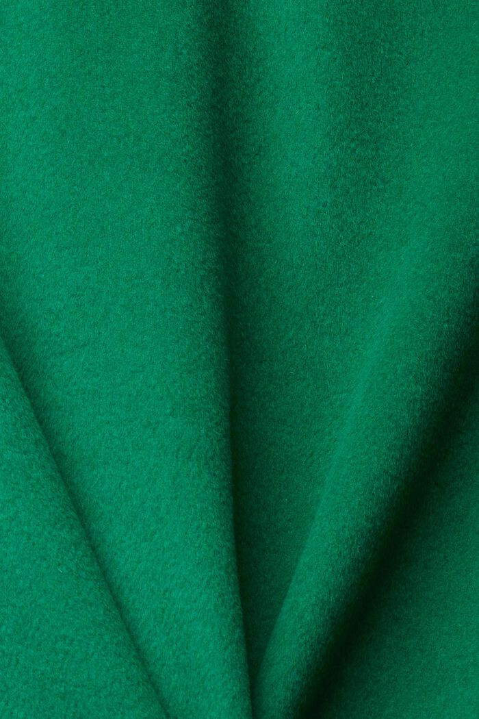 Minigonna in misto lana, EMERALD GREEN, detail image number 6
