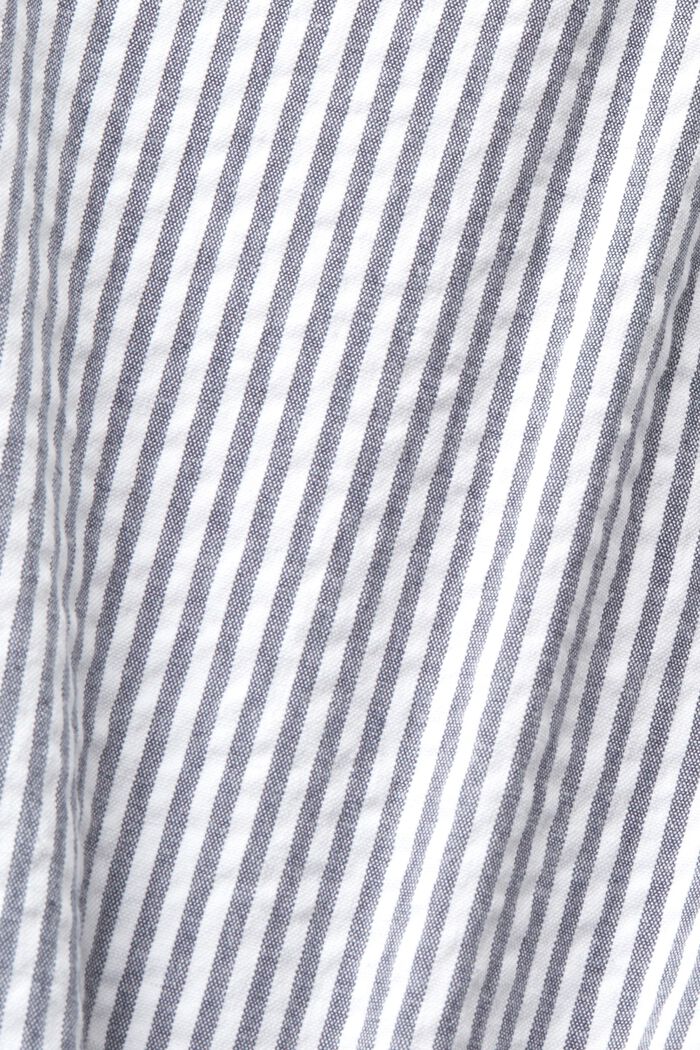 Shorts a righe con cintura intrecciata in raffia, NAVY, detail image number 6