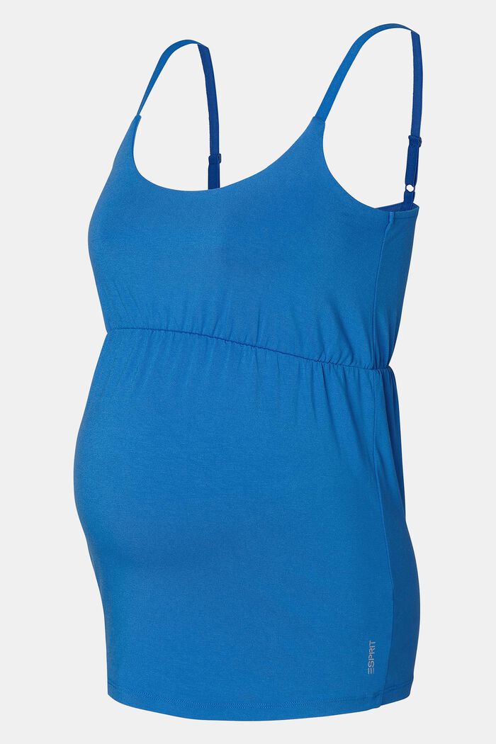 MATERNITY Top in jersey, FRENCH BLUE, detail image number 4