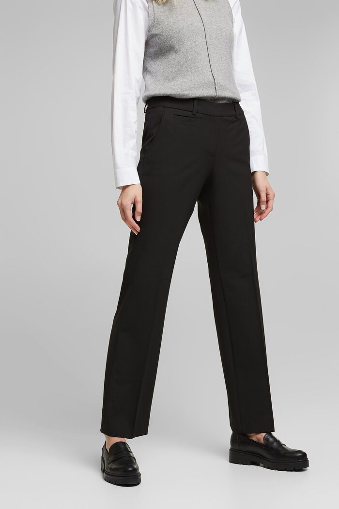 Pantaloni elasticizzati, BLACK, detail image number 0