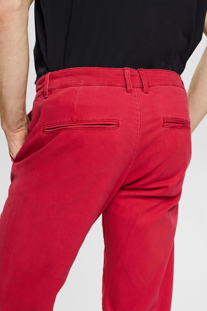 Pantaloni chino in cotone, RED, detail image number 0