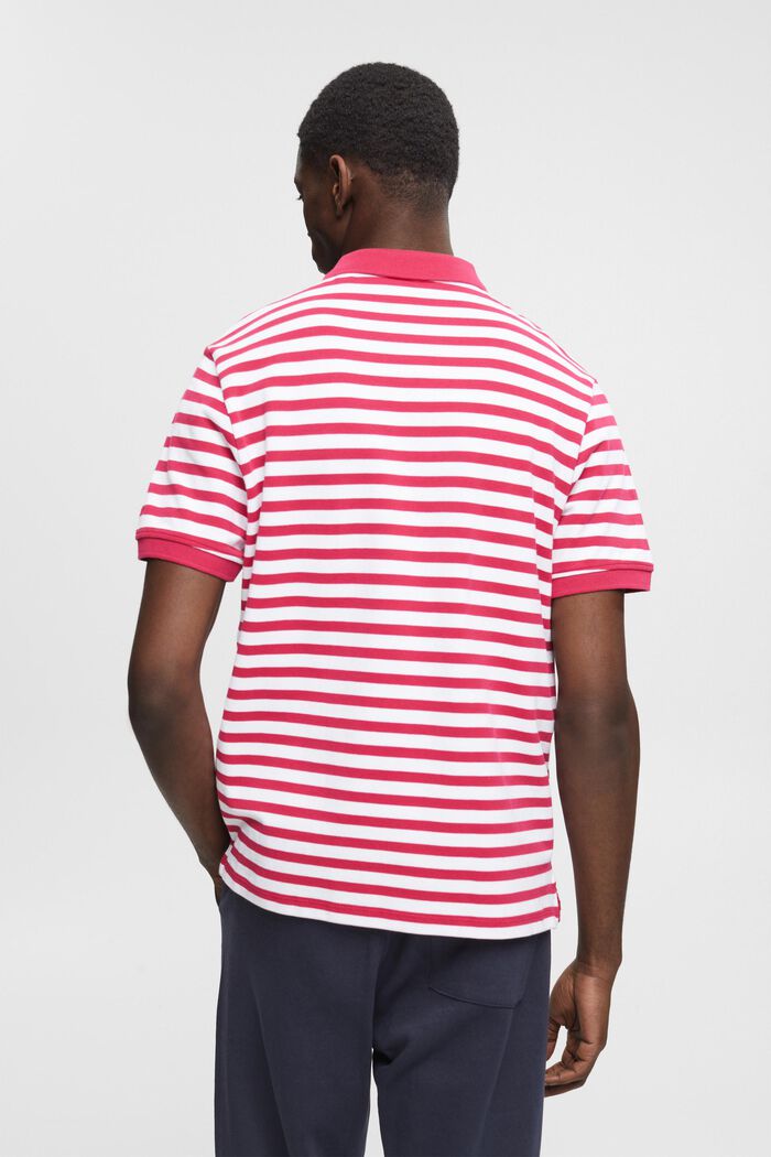 Polo a righe Slim Fit, DARK PINK, detail image number 3
