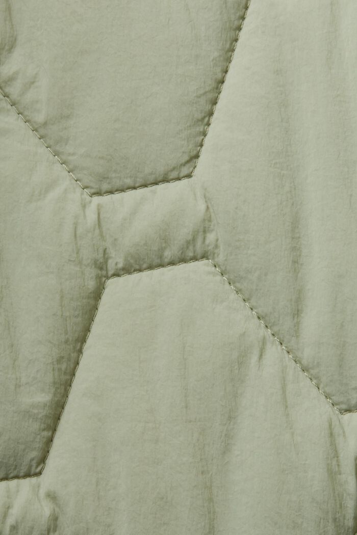 Riciclato: giacca trapuntata leggera, DUSTY GREEN, detail image number 4