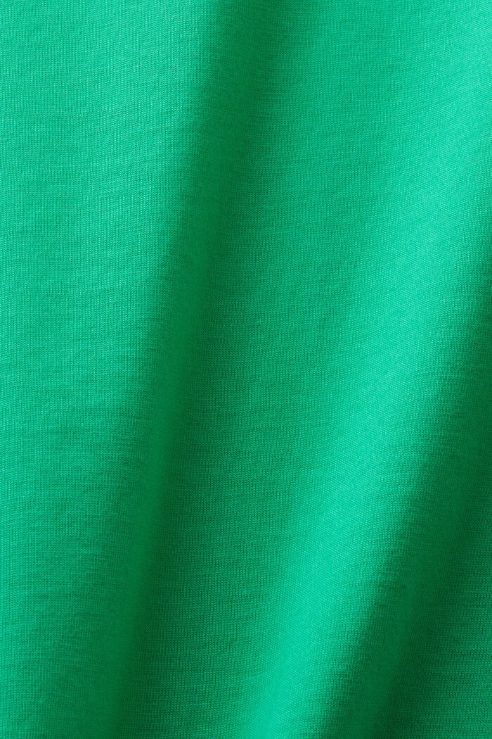 Maglietta in cotone Pima con girocollo, GREEN, detail image number 5