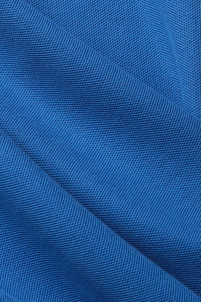Polo a maniche lunghe in piqué, BLUE, detail image number 1