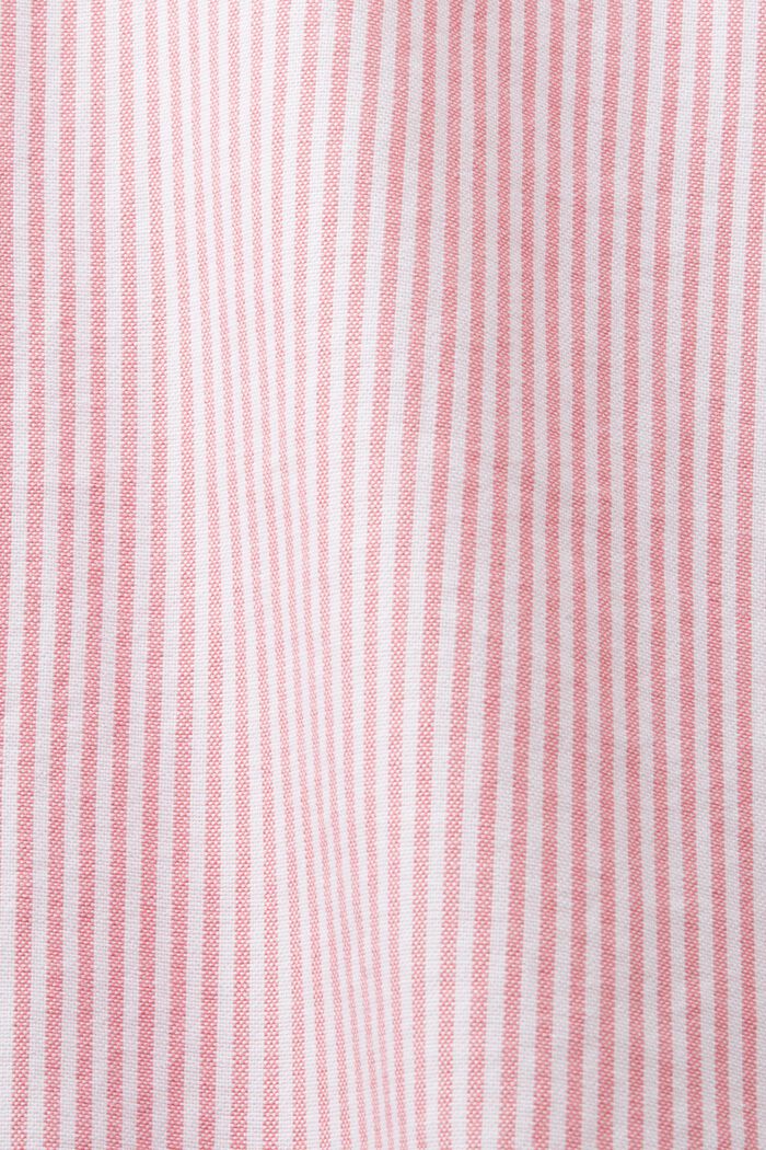 Camicia di cotone a righe oversize, PINK, detail image number 4
