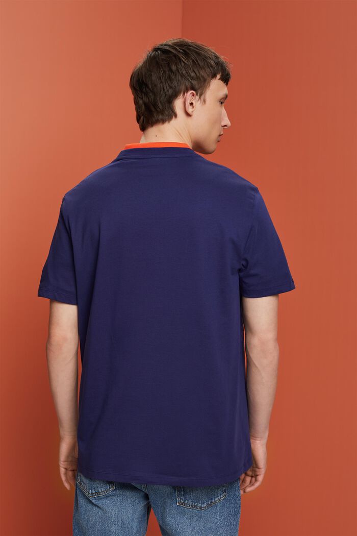T-shirt in jersey stampato, DARK BLUE, detail image number 3