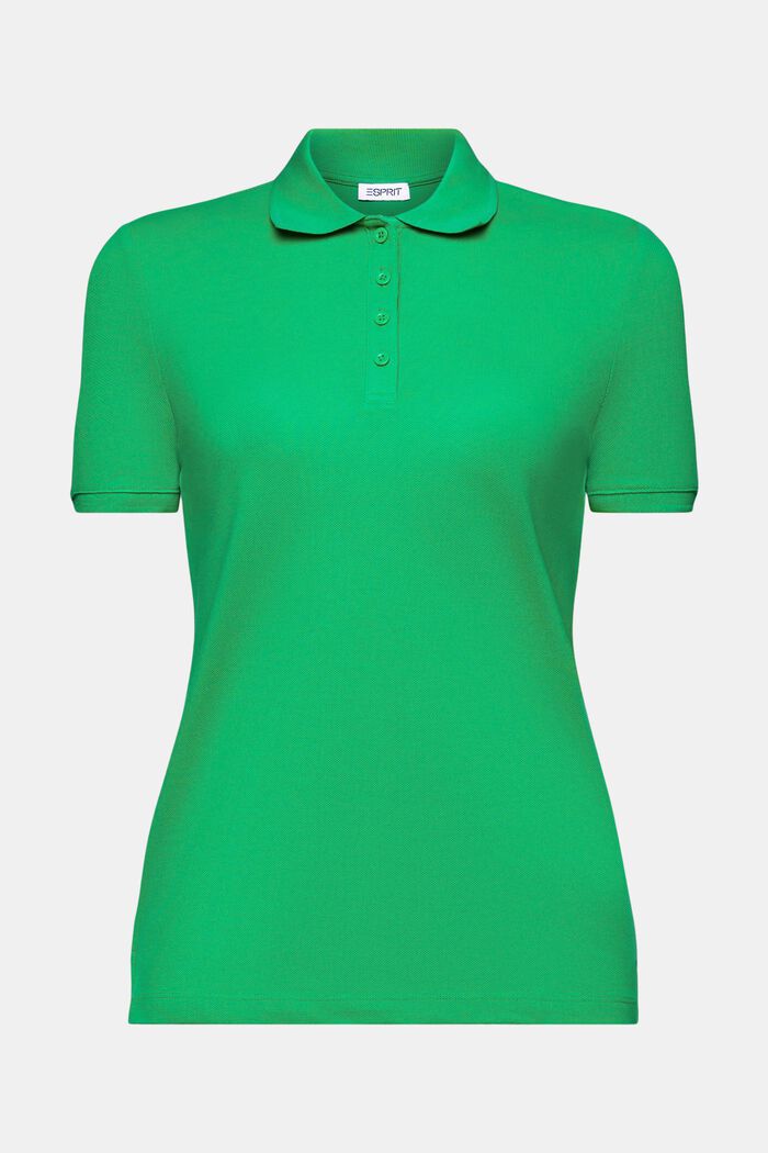 Polo in jersey, GREEN, detail image number 6