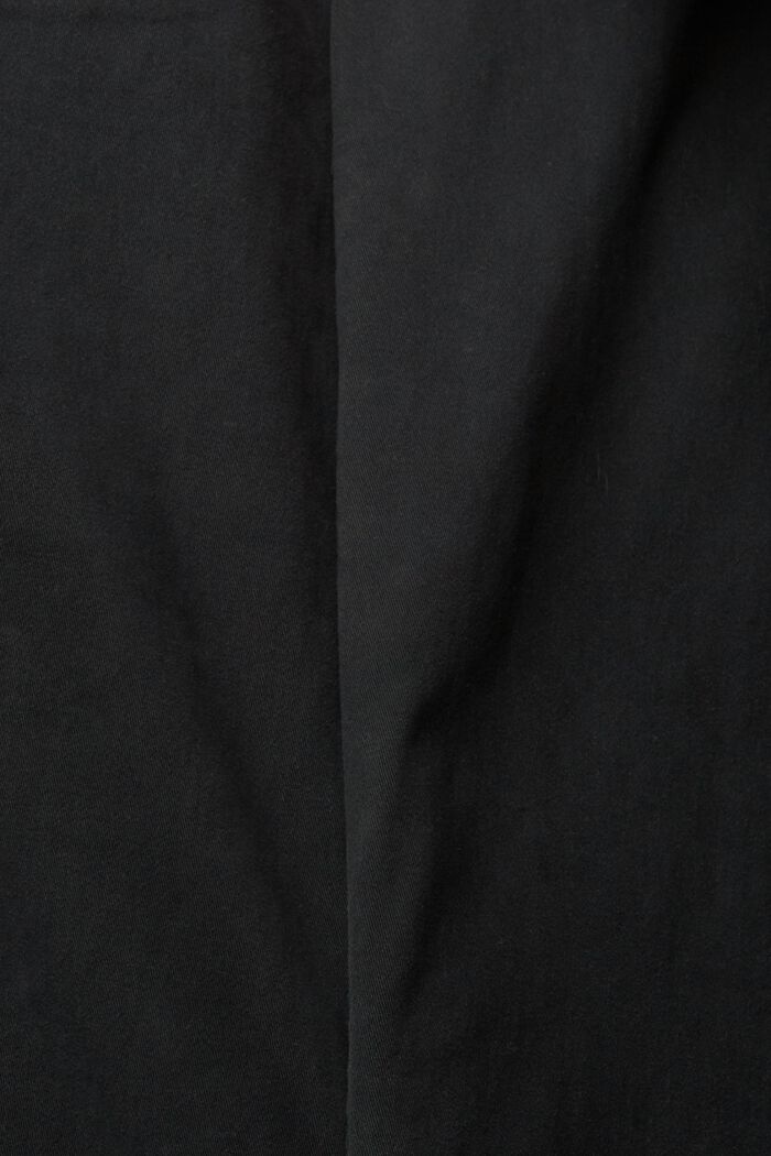 Pantaloni chino in cotone, BLACK, detail image number 1