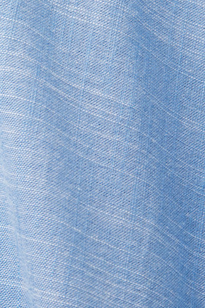 Camicia in cotone con colletto button down, LIGHT BLUE, detail image number 4