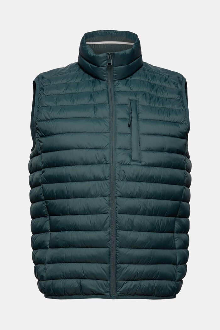 In materiale riciclato: gilet trapuntato con 3M® Thinsulate, TEAL BLUE, detail image number 7