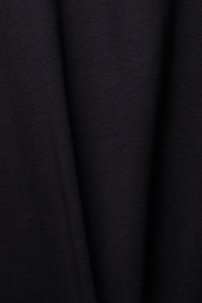 Maglia a maniche lunghe con collo dolcevita, BLACK, detail image number 4