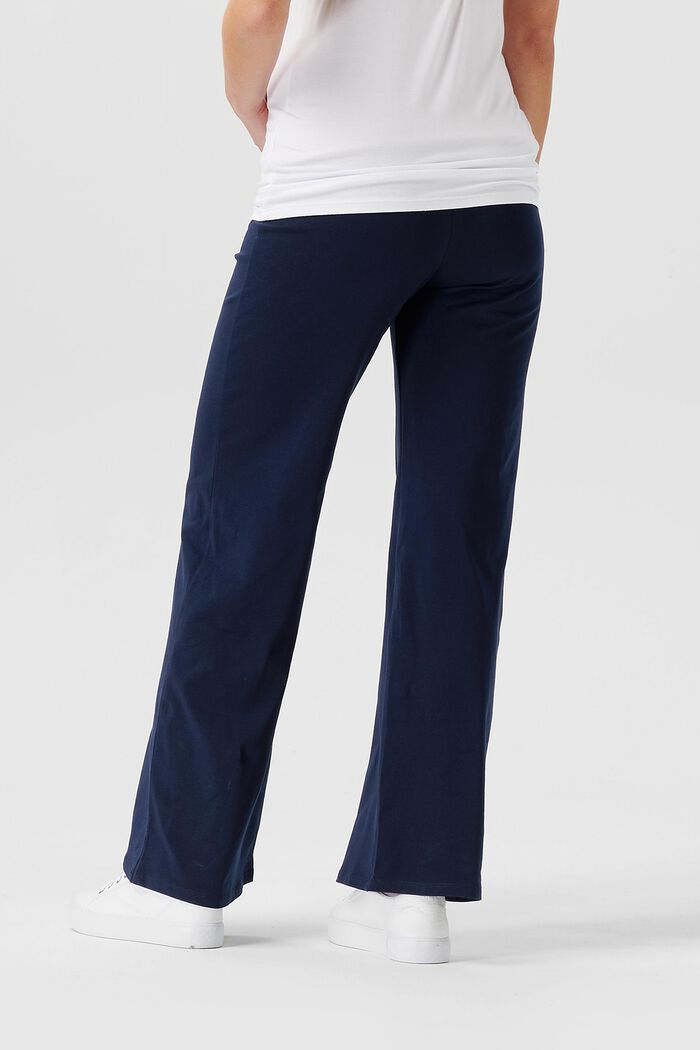 Pantaloni in jersey premaman, cotone biologico, NIGHT BLUE, detail image number 1