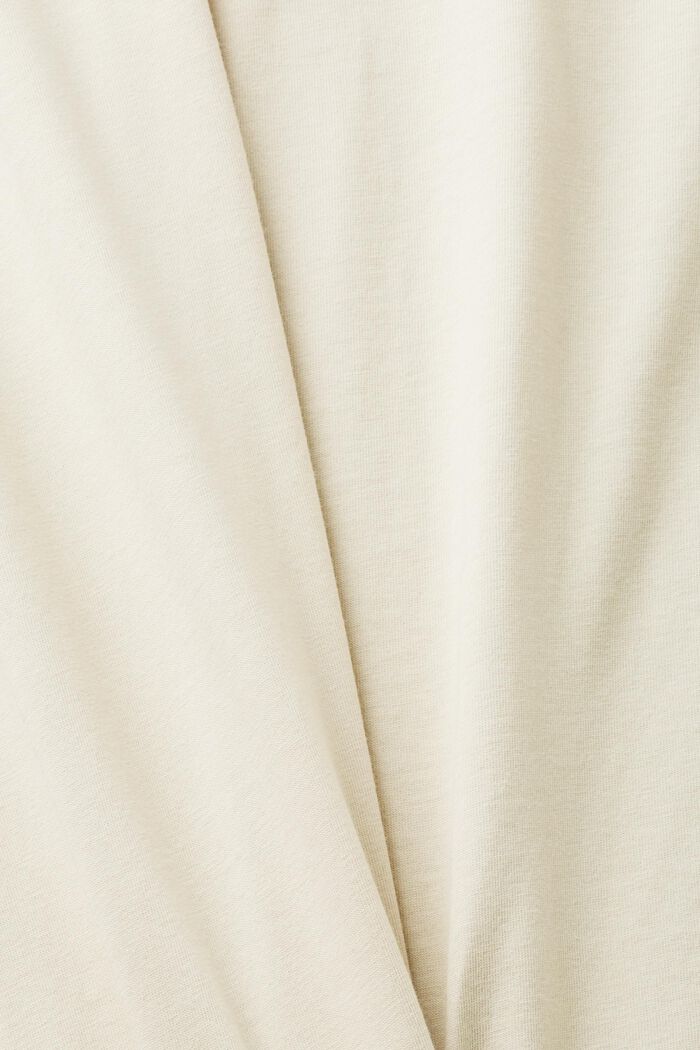 T-shirt in cotone bicolore, LIGHT TAUPE, detail image number 5