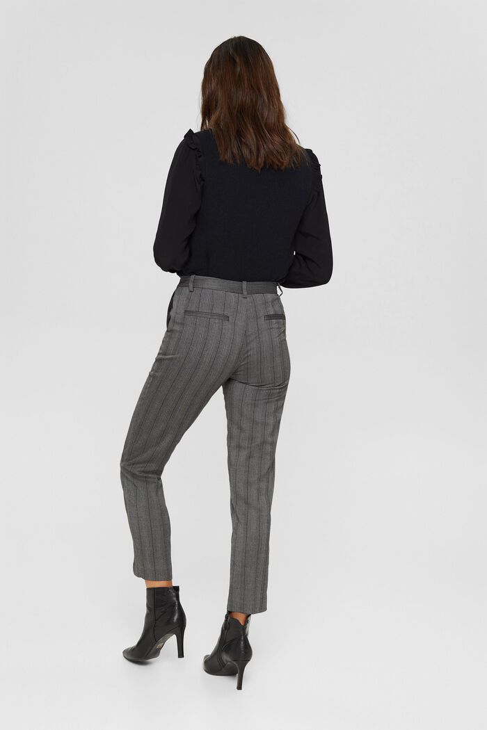 In materiale riciclato: STRIPE Mix + Match Pantaloni, ANTHRACITE, detail image number 3