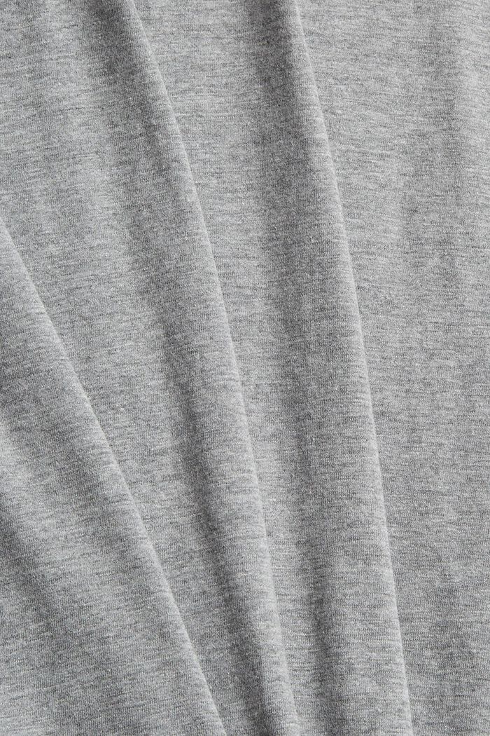 T-shirt con logo in jersey di misto cotone, MEDIUM GREY, detail image number 4