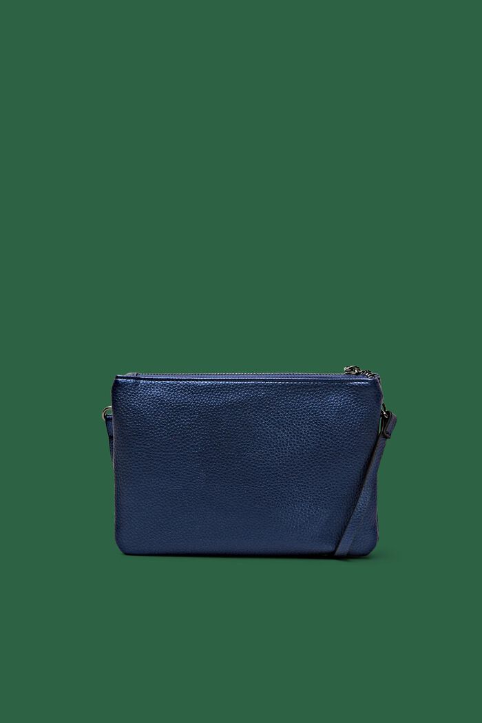 Borsa a tracolla in similpelle, DARK BLUE, detail image number 0