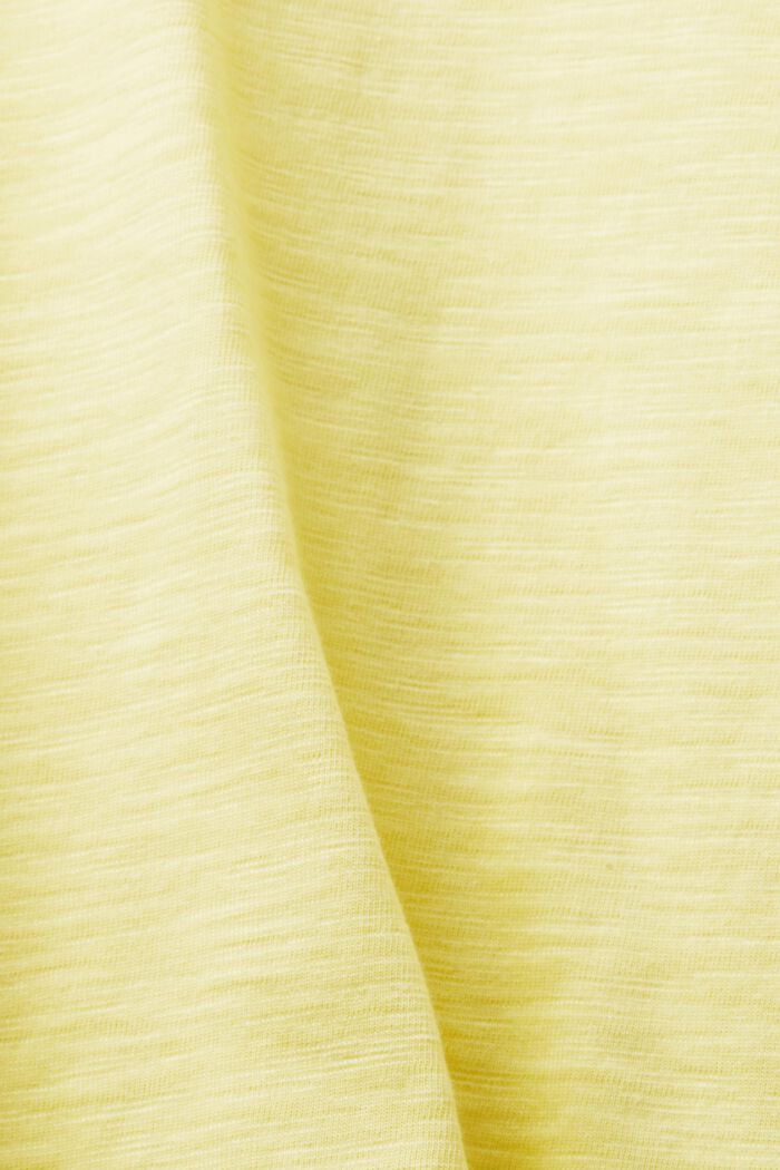 Maglia basic a maniche lunghe in jersey, PASTEL YELLOW, detail image number 4