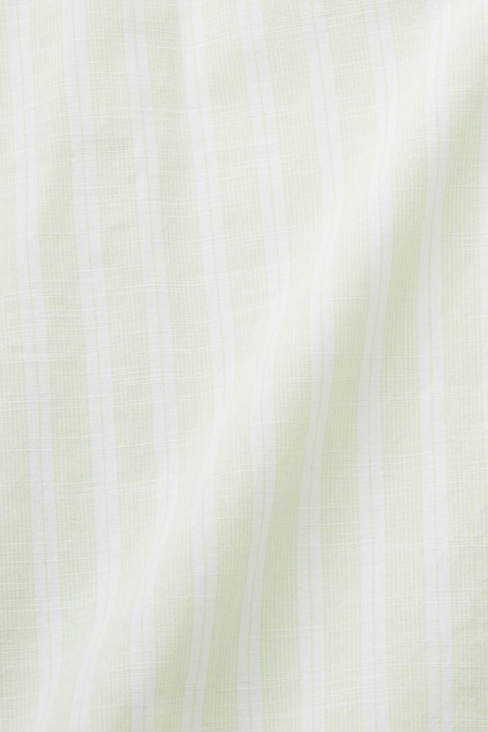 Blusa a righe di cotone, CITRUS GREEN, detail image number 5