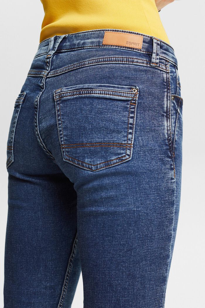 Jeans stretch in misto cotone biologico, BLUE MEDIUM WASHED, detail image number 3