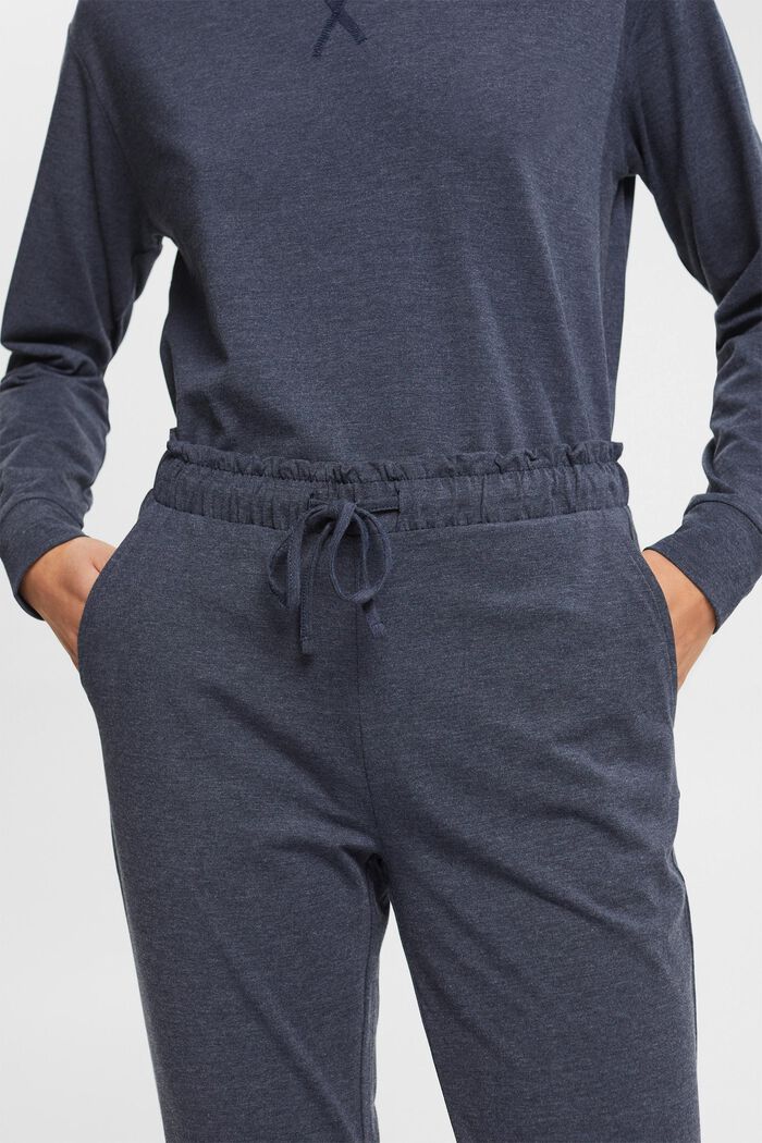Pantaloni in jersey con cintura elastica, NAVY, detail image number 0