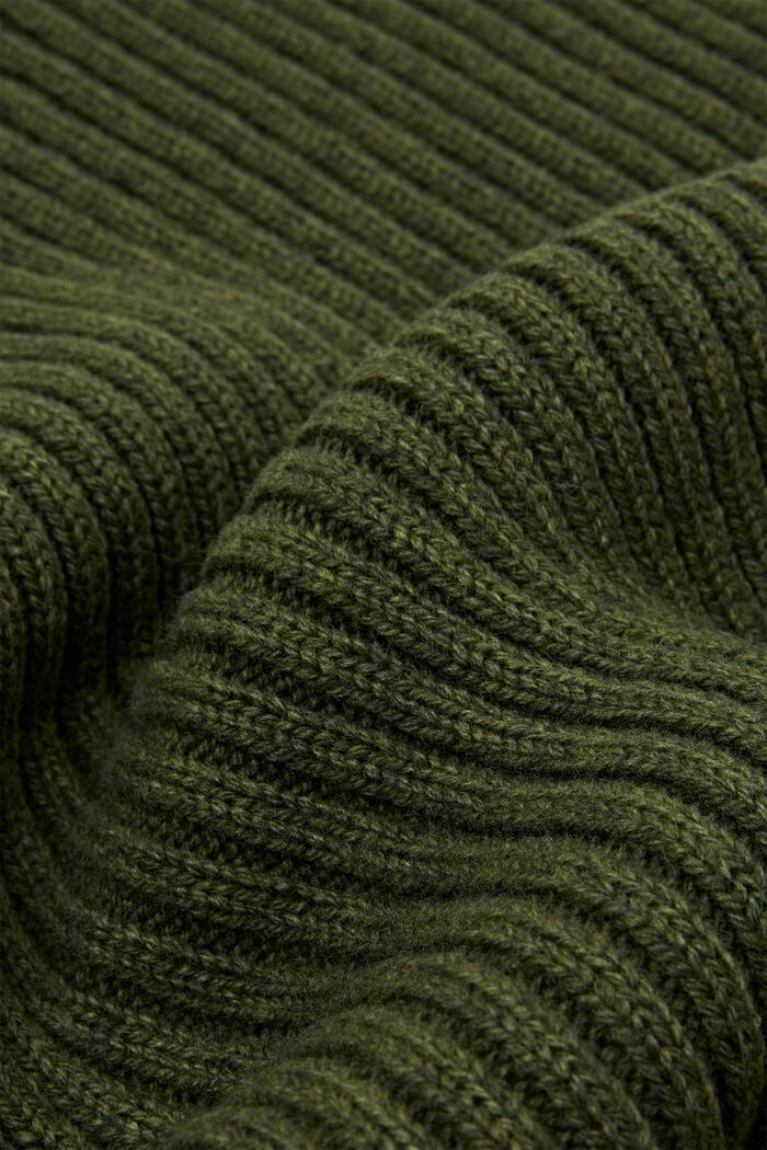 Sciarpa circolare in maglia a coste, EMERALD GREEN, detail image number 1