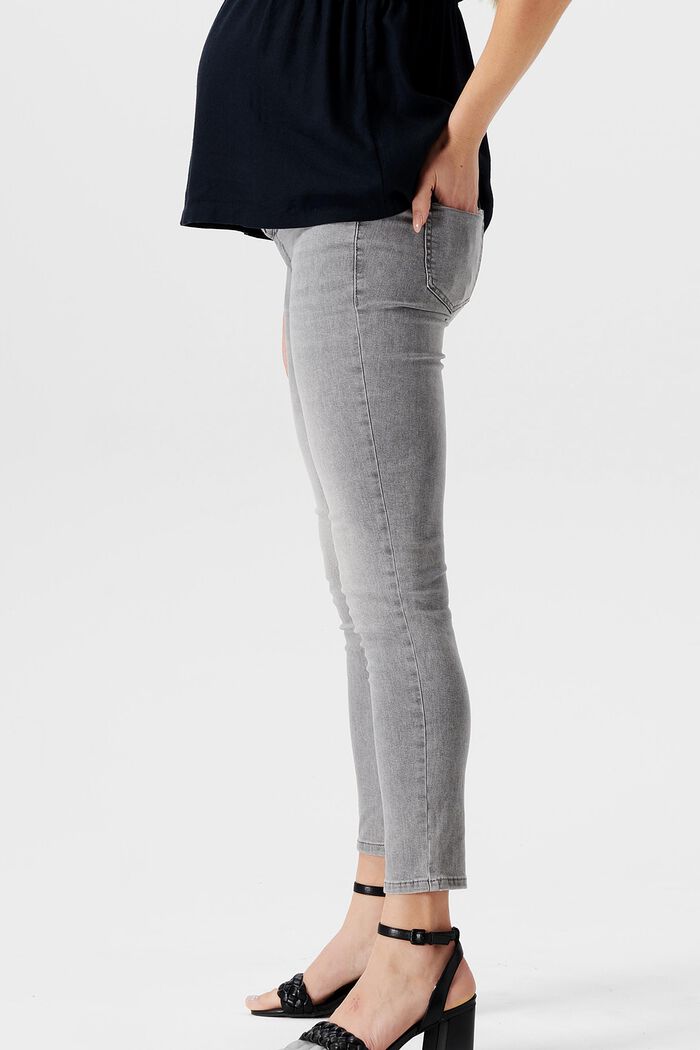 Jeans skinny fit con fascia premaman, GREY DENIM, detail image number 3