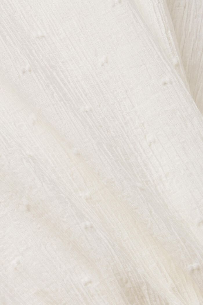 Blusa in plumetis, OFF WHITE, detail image number 5