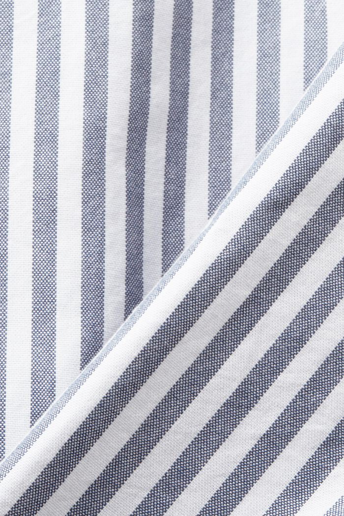 Camicia Oxford a righe botton down, GREY BLUE, detail image number 4