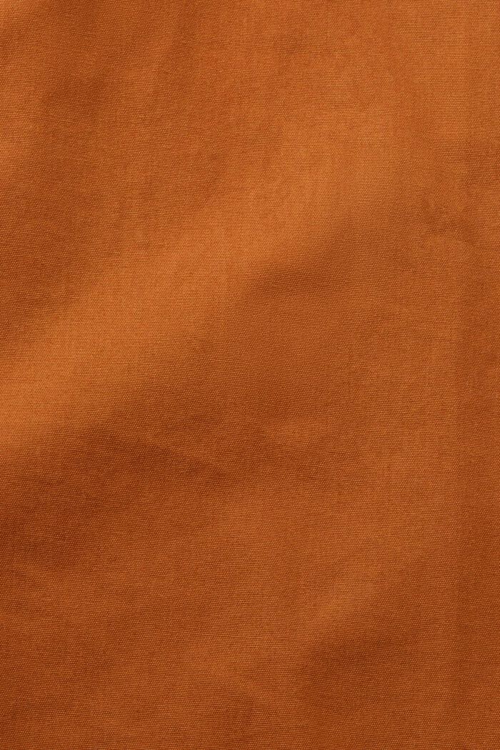 Camicia in popeline di cotone, CARAMEL, detail image number 5