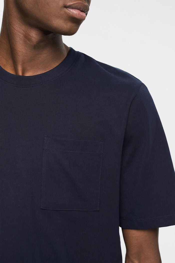 T-shirt in jersey, 100% cotone, NAVY, detail image number 0