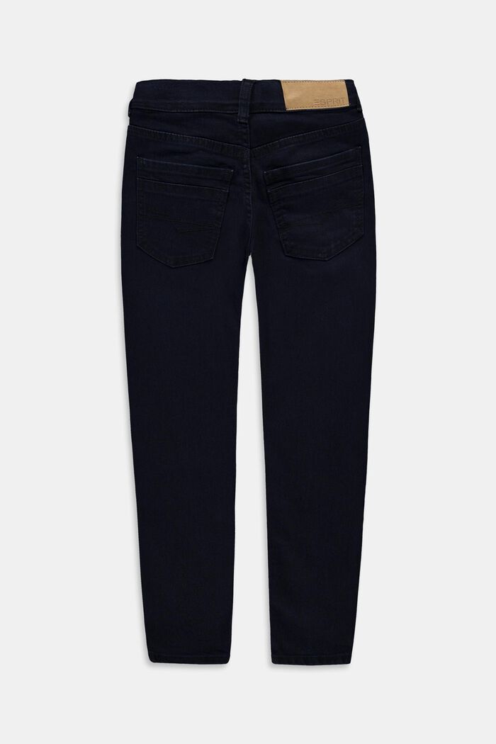 Jeans stretch in misto cotone, BLUE DARK WASHED, detail image number 1